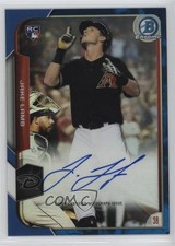 2015 Bowman Chrome Rookie Blue Refractor 85/150 Jake Lamb #BCAR-JL Auto h7i