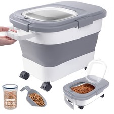 1523Lbs Airtight Dog Food Storage Container,Collapsible Dog Food Container