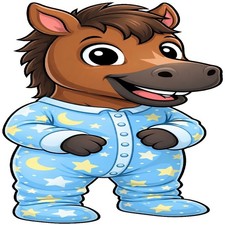 30 Custom Baby Cartoon Horse Personalized Address Labels