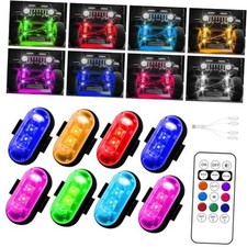 Wireless LED Lights for Car, Wireless Rock Lights with 8 Colors 10 8pcs