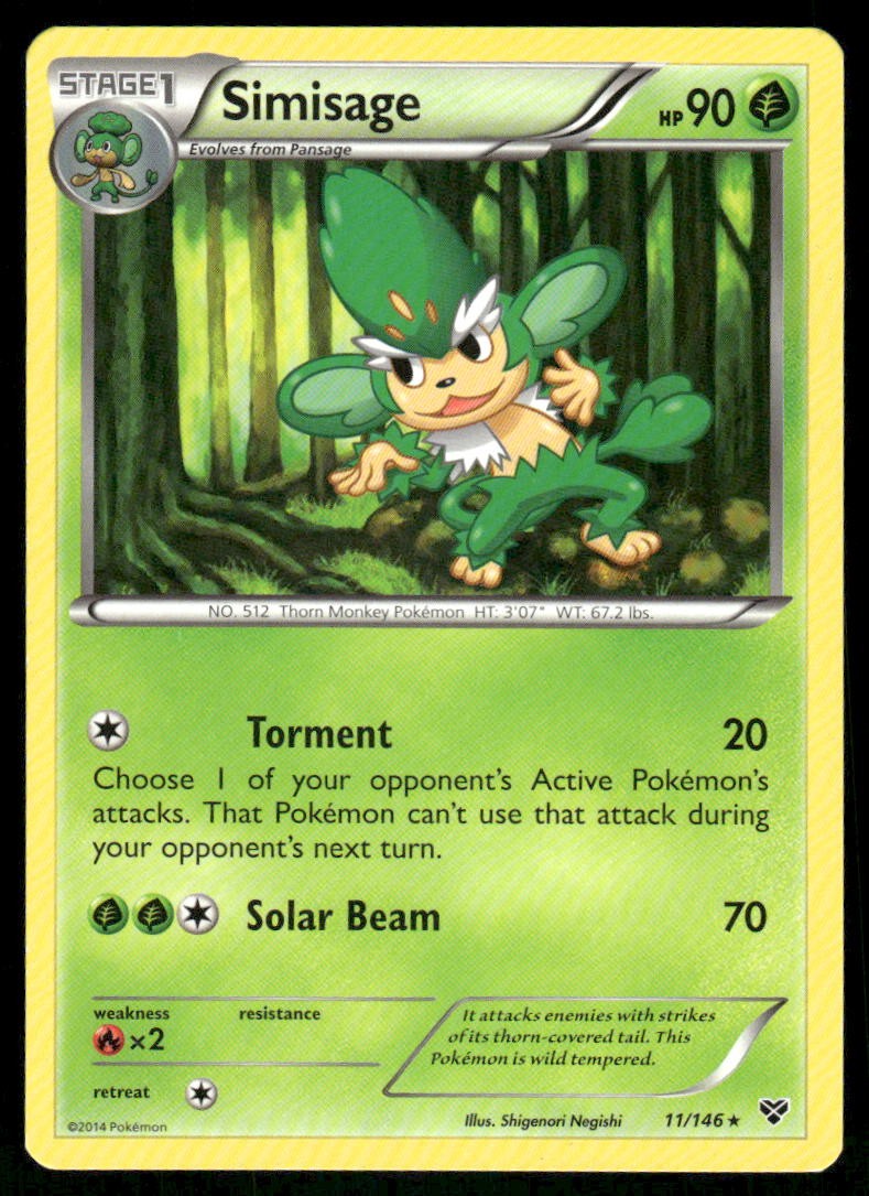 Simisage 11/146 - XY Base Set - Rare LP