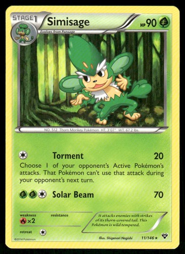 Simisage 11/146 - XY Base Set - Rare LP