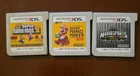 Nintendo 3DS Lot of 3 - Japanese Mario Bundle