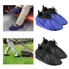 2 Pairs Waterproof Shoe Covers Reusable Non-Slip Overshoes Booties for Men Women