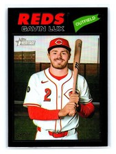 2026 Topps Heritage Gavin Lux #352 Black Chrome /77