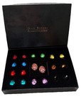 Joan Rivers Interchangeable Earrings Nos, 10 Cabochons, Boxed, 90s–00s