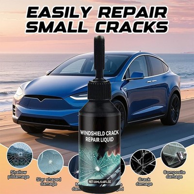 Automotive Glass Repair Kit Fluid Fix Car Windshield Resin Chip Crack Tool USA