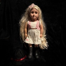 Battat Our Generation Doll Phoebe Long Blonde Hair Riding Boots Hat 18" 2015