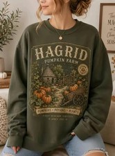 enchanted pumpkin patch fall autumn harvest graphic comfy vintage sweatshirt