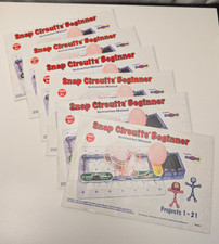 6x ELENCO Snap Circuits Beginner Manual Lot, Spare / Classroom Set