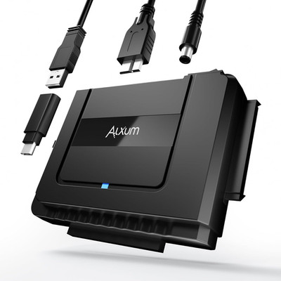 Alxum IDE SATA Adapter Für 2,5 Und 3,5 Zoll HDD Oder SSD, CD-ROM, CD-RW, DVD-RW