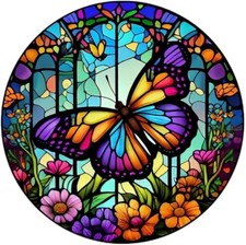 Diamond Painting Kits for Adults - Butterfly Flowers DIY 5D Diamond Art Kits