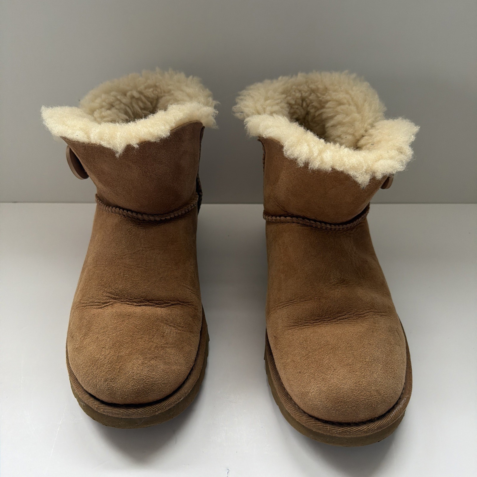 UGG Australia Mini Bailey Button Ankle Sheepskin … - image 2