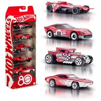 Mattel JGK08 - Hot Wheels - 80Th Anniversary 5Er-Set – Sammler-Edition 1:64