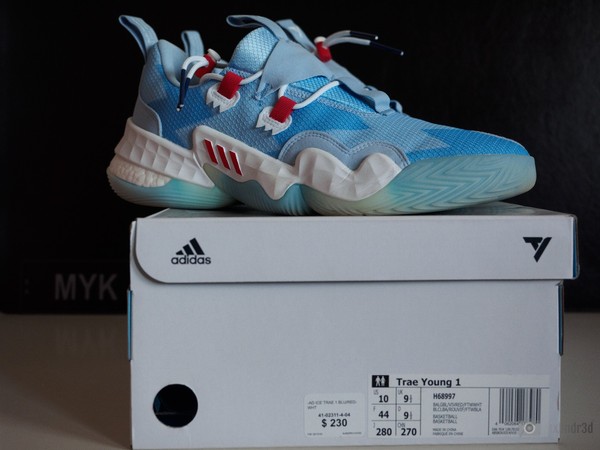 Adidas Trae Young 1 Ice Trae H68997 Size 10US (2021)