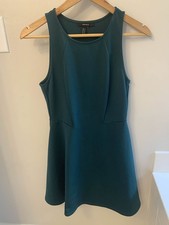 Forever 21 Medium A-Line Dress Green Sleeveless Womens Size M