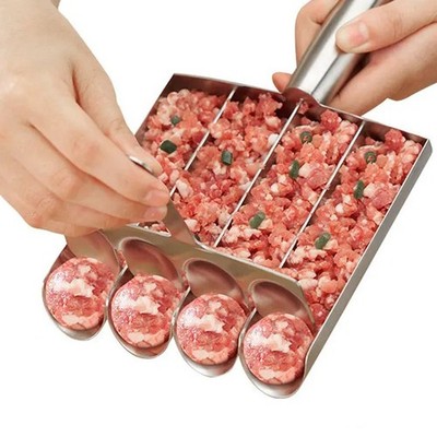 Fleischbällchen-Maker + Schneidspaten, Multifunktionaler Fleischbällchen-Sc1296