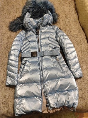 Mayochix Diamond Sehr Warme Designer Winterparka In Einer Edel Hellblau Gr. S 36