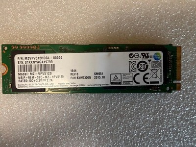 Samsung SM951 512GB NVMe M.2 SSD
