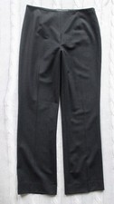 RALPH LAUREN Black Label Wool Charcoal Gray Side Zip Pants, Size 12
