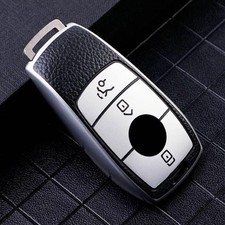 Mercedes Benz Silver Black Key Cover TPU Key Case Keyless