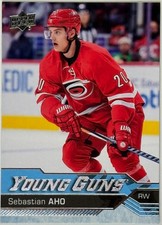 2016-17 Upper Deck Series 1 Sebastian Aho YOUNG GUNS #210