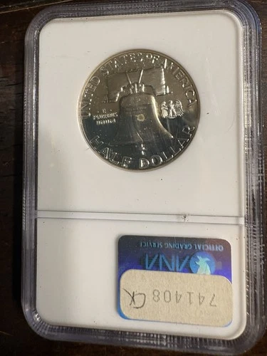 1961 Silver Cameo Proof 66 Franklin Half