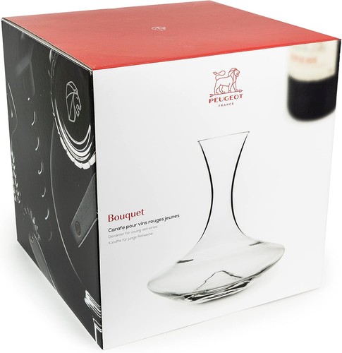 Peugeot Bouquet Mouth Blown Glass Carafe - Clear (Open Box) - Picture 2 of 2