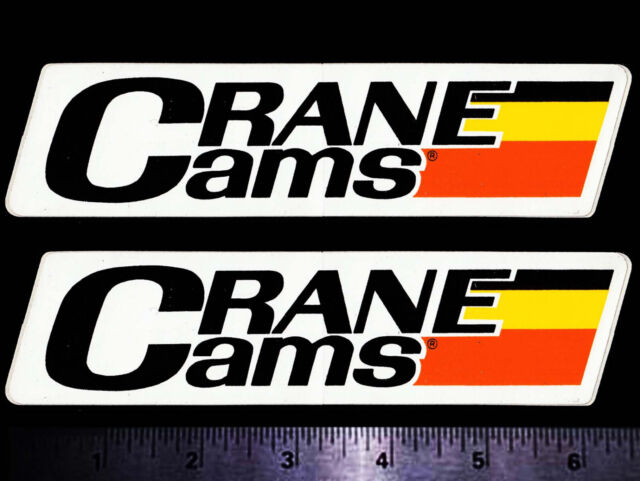 CRANE CAMS - Set of 2 Original Vintage 1970’s Racing Decals/Stickers