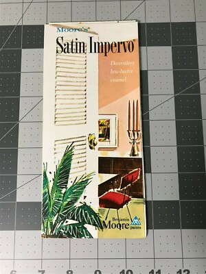 Vintage 1963 Benjamin Moore Paints Moore's Satin Impervo Enamel Brochure 9-63