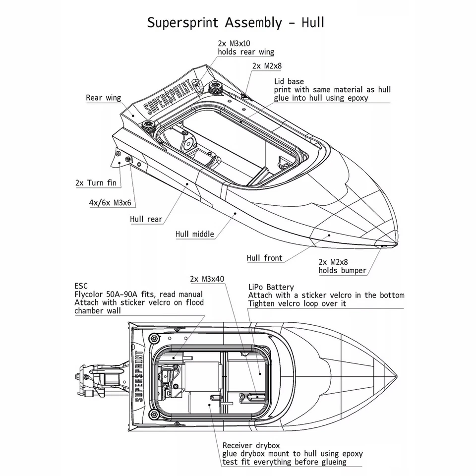 1:10 Brushless RC Jet Boat 390mm 15" Kit M-JET-35 Mini Pump Newi0jF - Image 4 of 4