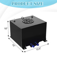 8 Gallon Aluminum Racing Drift Strip Fuel Cell Gas Tank With Level Sender New