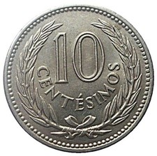 Moneda Uruguaya Uruguay 10 Centésimos | José Gervasio Artigas | 1953 - 1959