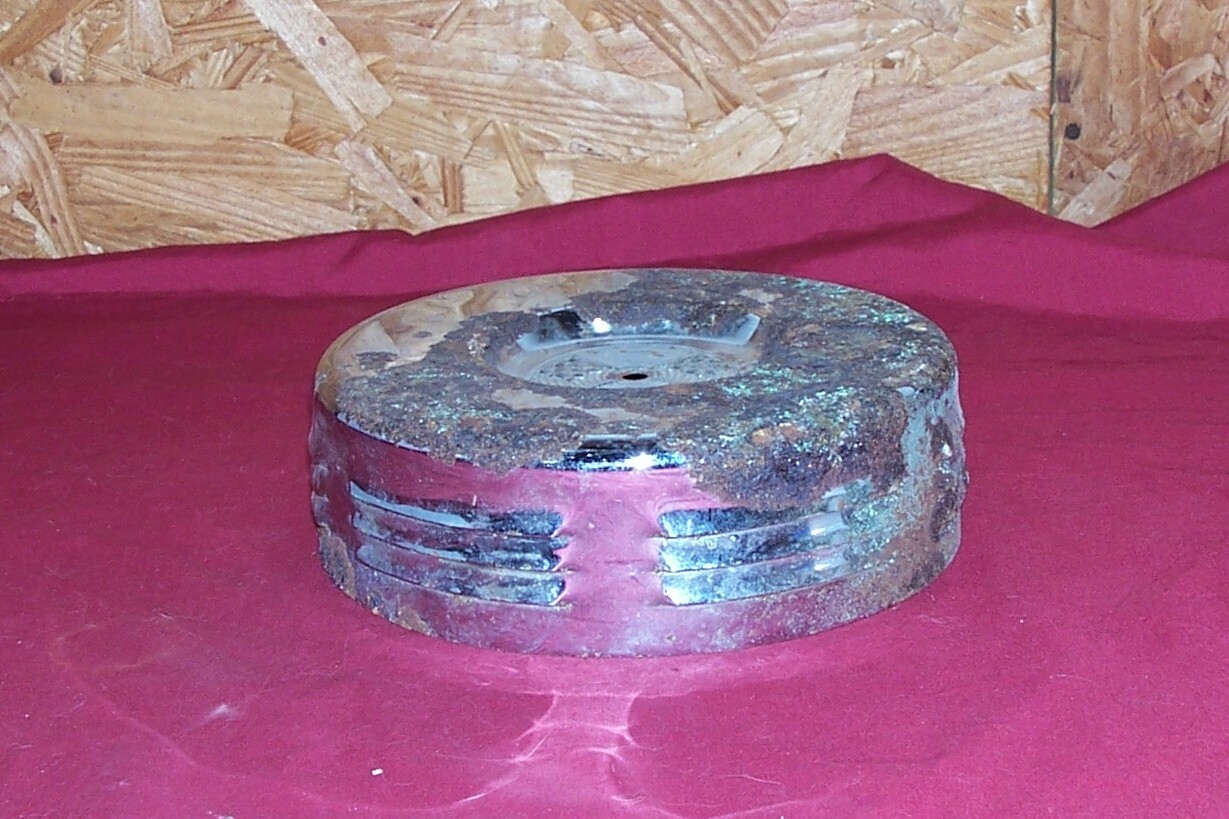 Old Corvette Hot Rod Air Cleaner Rat Breather Chrome 8" 4 Barrel Carb