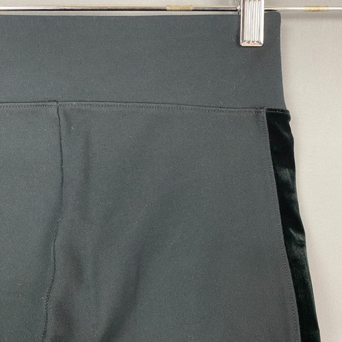 Spanx Leggings Womens Small Black Ponte Velvet Side Stripe 25 Inseam Stretch - Picture 10 of 13