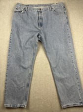 Vintage Wrangler Jeans Men 42x30 29 Blue Western Denim Straight Cowboy Work Y2K