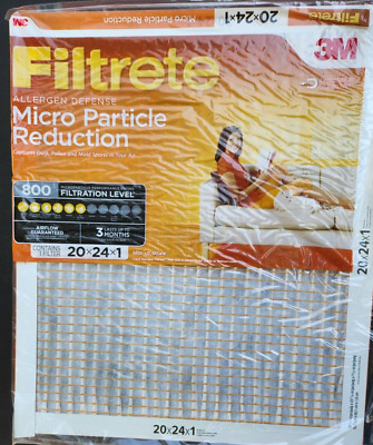 (4) Filtrete 3M 20x24x1 MERV 10 Micro Particle Reduction HVAC Furnace Air Filter