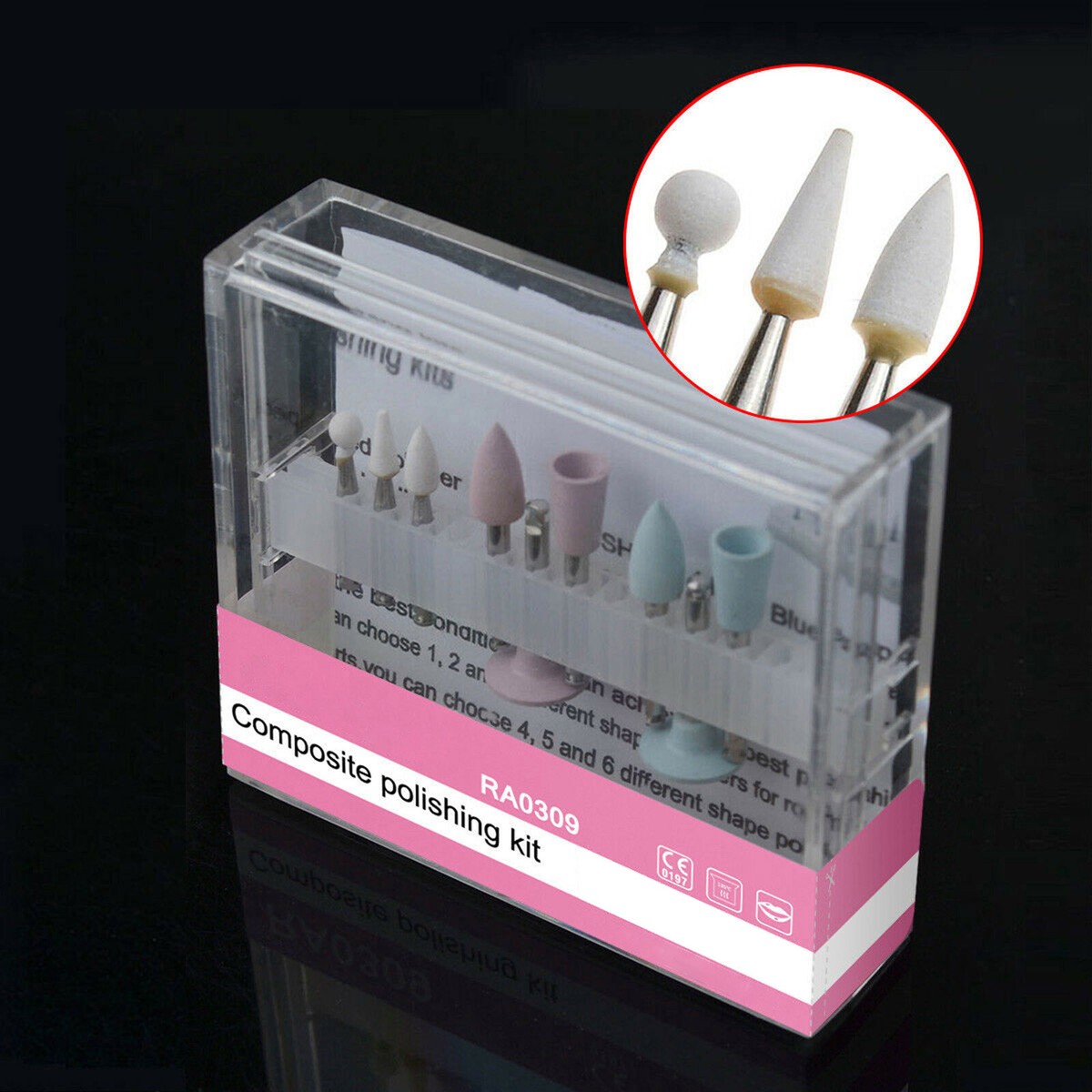 1 Boîte De Polissage Composite Dentaire RA 0309 – Kit Pour Pièce à Main Basse Vitesse Et Contre-angle