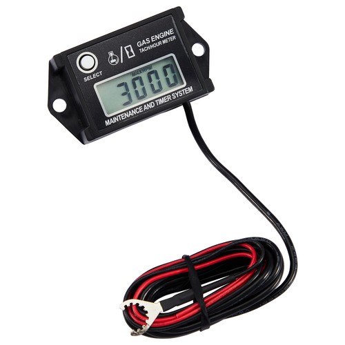 Digital Tiny Tachometer Tach Hour Meter Resettable Waterproof Job Timer Battery - Picture 24 of 24
