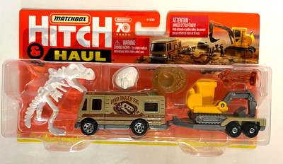 2023-Matchbox-Hitch &amp; Haul #9/9 MBX Truck Camper/MBX Flat Trailer-70yrs.-1:64