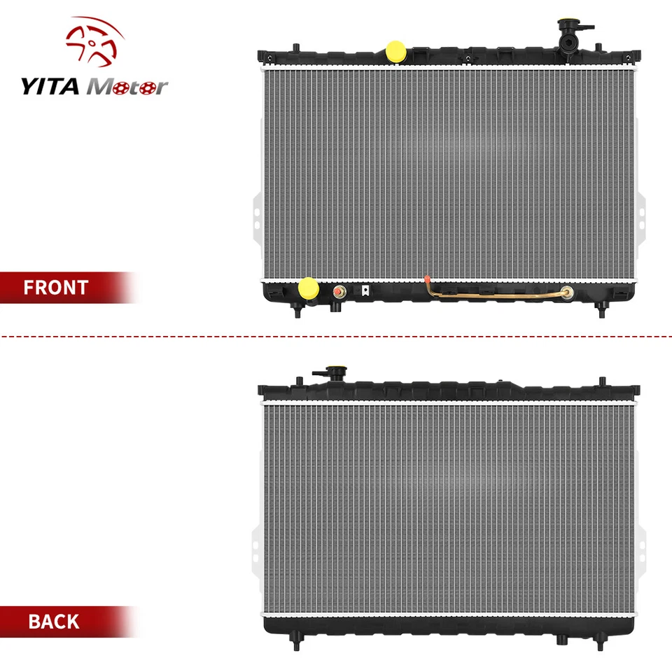 Radiador para Hyundai Santa Fe 2001 2002 2003 2004 2005 2006 2,4 L L4 y 2,7 L V6 Foto 2 de 4