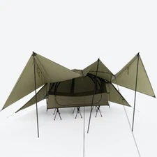 Helinox Tactical Cot Tent Solo High Tarp Fly [Only Tarp Fly] - Military tan