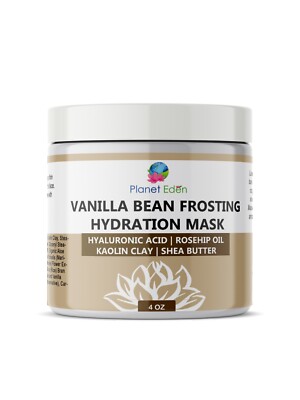 Planet Eden Vanilla Bean Frosting MOISTURIZING Skin Facial Mask -  SPA QUALITY