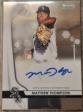 2020 Bowman Sterling Prospect Matthew Thompson Auto #BSPA-MT