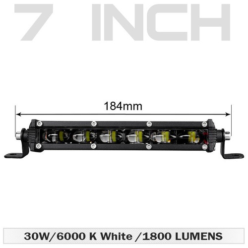 7" 13" 20" Slim LED Light Bar Single Row Work Driving Offroad Truck SUV 4WD 4X4 - Picture 13 of 15