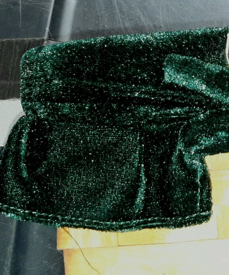 Small Rectangular Handled Basket w/ GREEN Liner- 4 1/4"H x 8"W x 5"D - Image 2 of 4