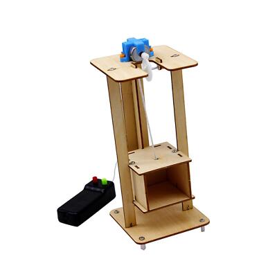 Wooden Elevator Toy Assembling Science Teaching Elevator Lift Elevator ...