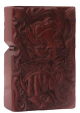 Natural Rosewood Carved Zhongkui Lighter Box For Zippo Insert Kit(Case Only)