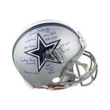 Tony Dorsett 9 Incrip Autographed Cowboys Proline Full-Size Football Helmet BAS