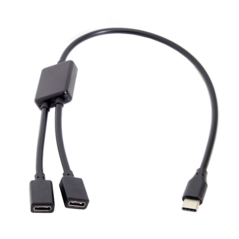 Adaptateur USB-C Vers 2 Ports USB Femelle – 19 Cm – Pour Smartphone/tablette – Neuf Sous Emballage